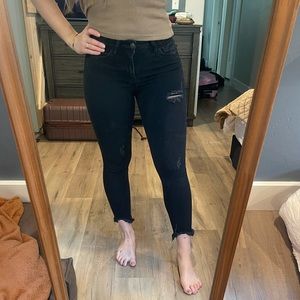 Bridge by glee size 26 stretch cropped ankle skinny jeans